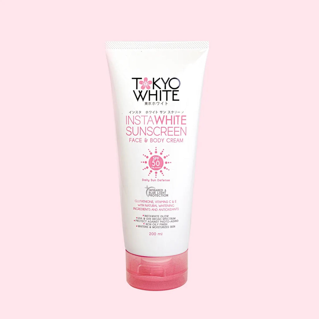 Tokyo White Instawhite Sunscreen Face & Body Cream SPF50 200ml - La Belleza AU Skin & Wellness