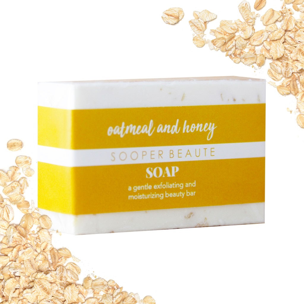 Sooper Beaute Oatmeal and Honey Soap 90g - La Belleza AU Skin & Wellness