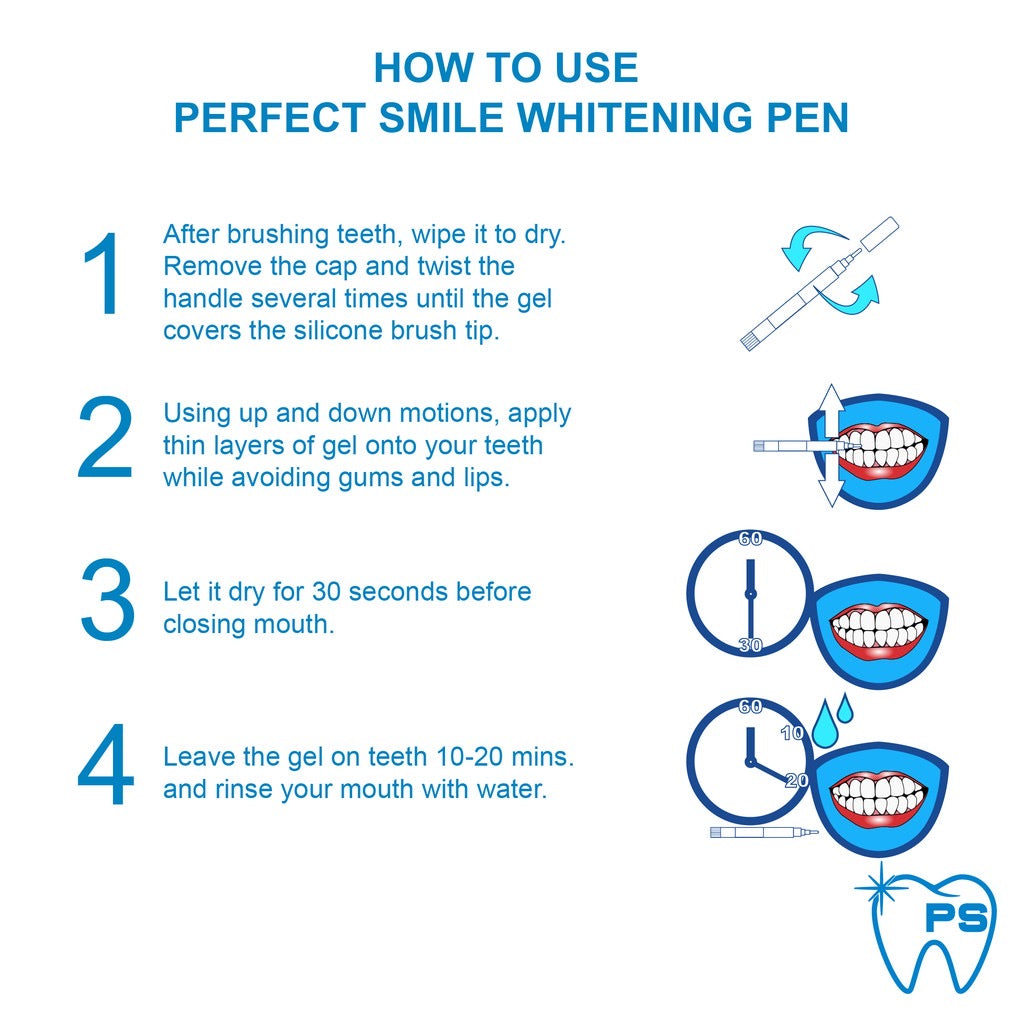 Perfect Smile Teeth Whitening Pen 4ML - La Belleza AU Skin & Wellness
