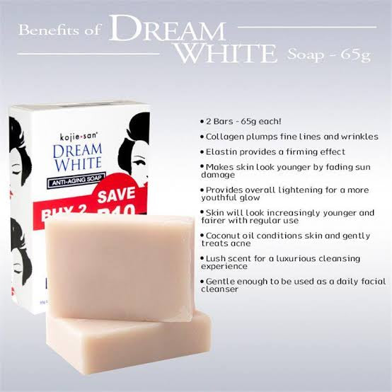 KojieSan Dream White Anti-Aging Soap 2 Bars 65g - La Belleza AU Skin & Wellness