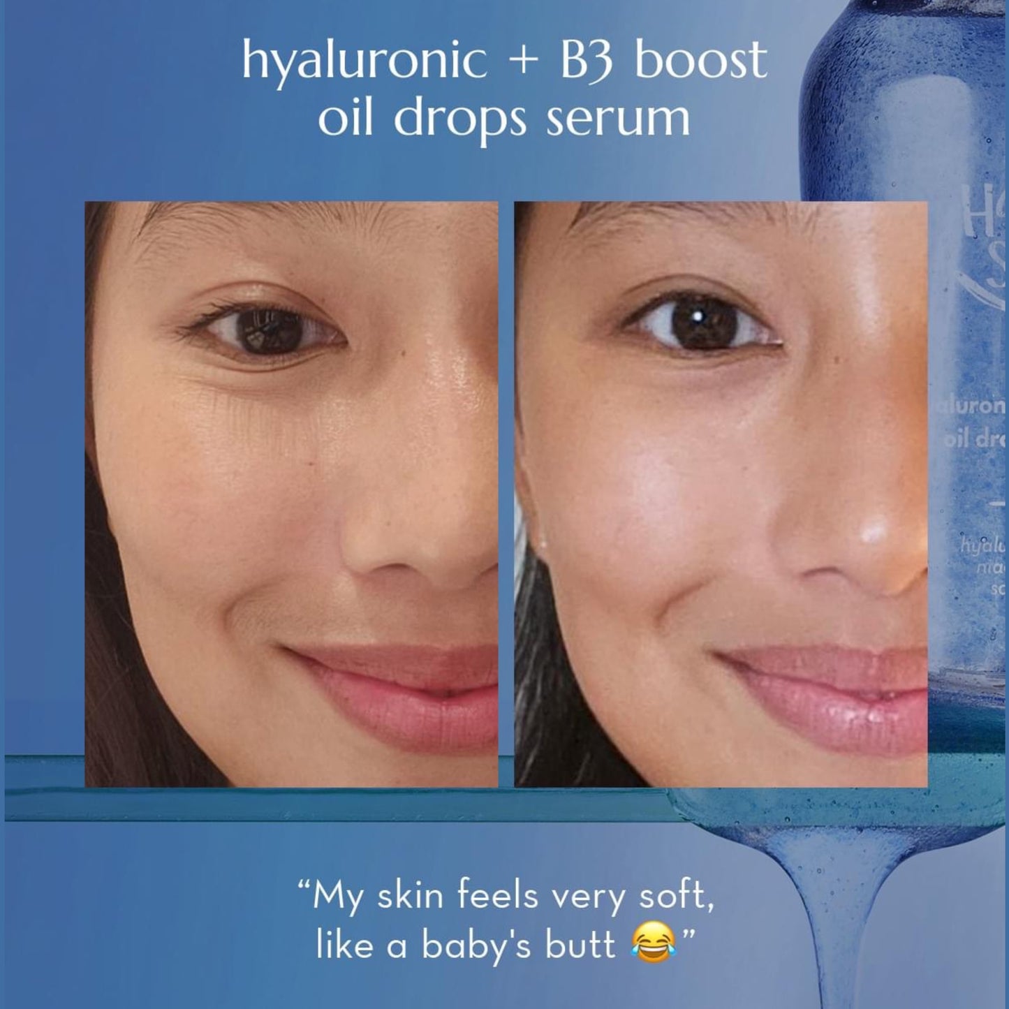 Happy Skin Hyaluronic + B3 Boost Oil Drops Serum 50ml - La Belleza AU Skin & Wellness