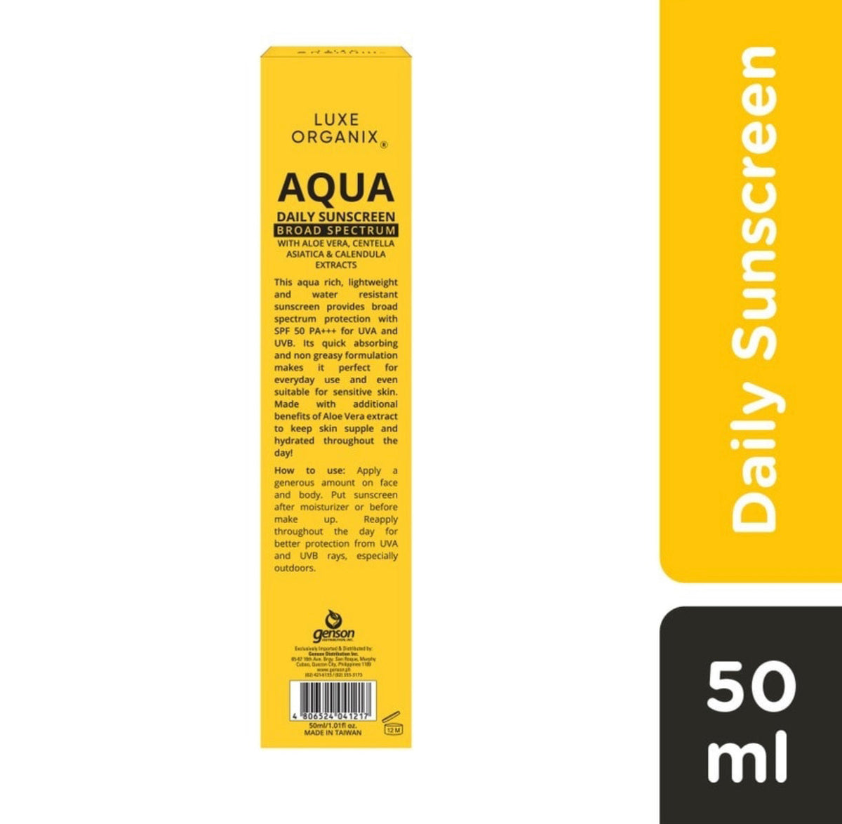 Aqua Daily Sunscreen SPF 50+ PA*** UVA/UVB Protection 50ml - La Belleza AU Skin & Wellness