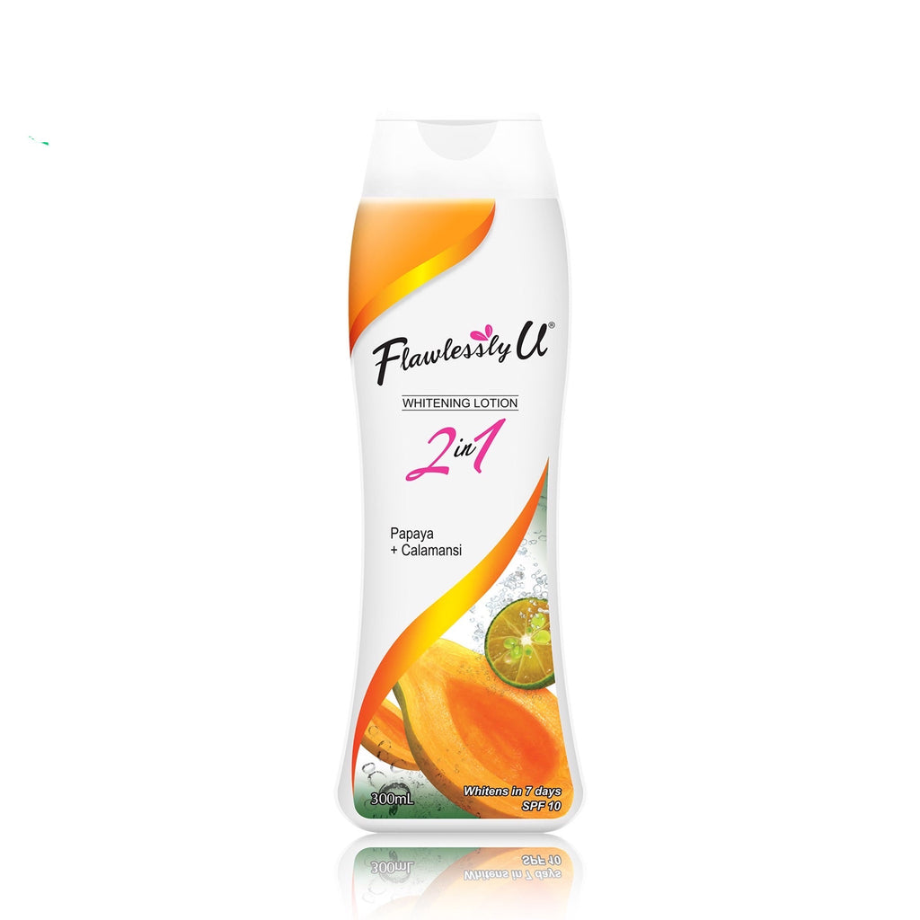 Flawlessly U Orange Papaya + Calamansi Whitening Lotion 300ml - La Belleza AU Skin & Wellness