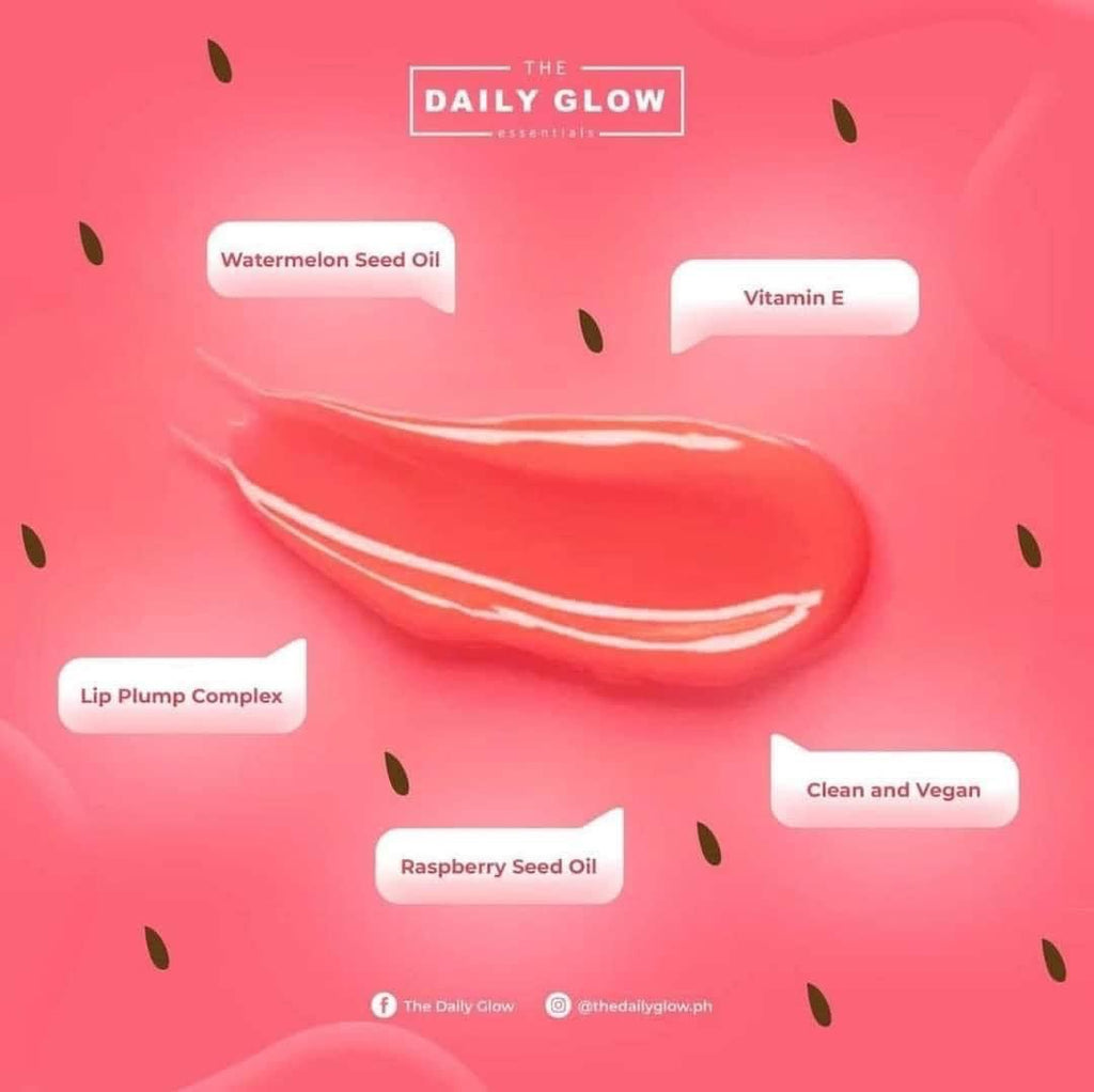 The Daily Glow Watermelon Lip Oil - La Belleza AU Skin & Wellness