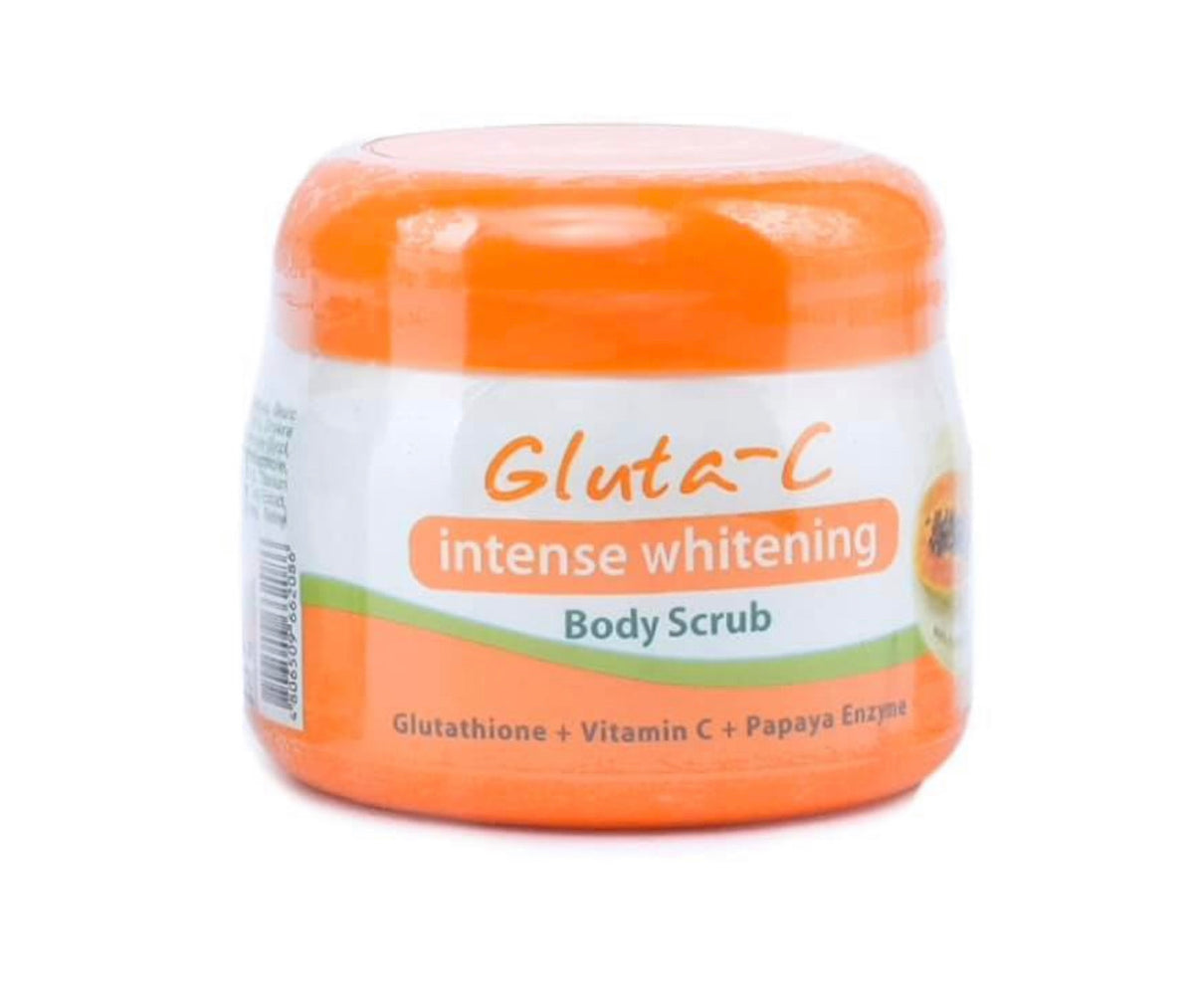 Gluta-C Intense Whitening Body Scrub with Glutathione, Vit C & Papaya 250g - La Belleza AU Skin & Wellness