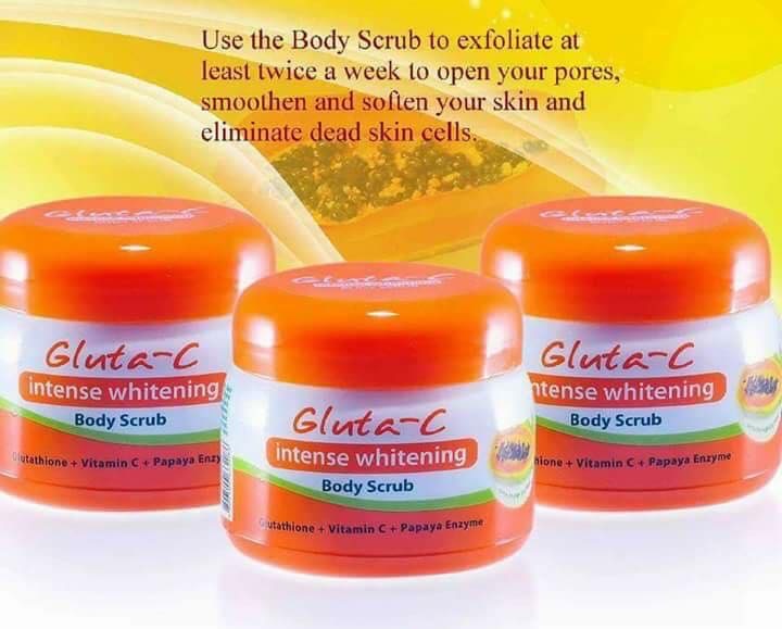 Gluta-C Intense Whitening Body Scrub with Glutathione, Vit C & Papaya 250g - La Belleza AU Skin & Wellness