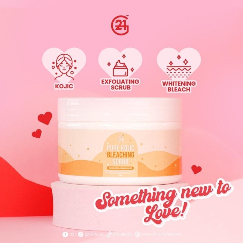 G21 Pure Kojic Bleaching Cream Scrub 300g - La Belleza AU Skin & Wellness