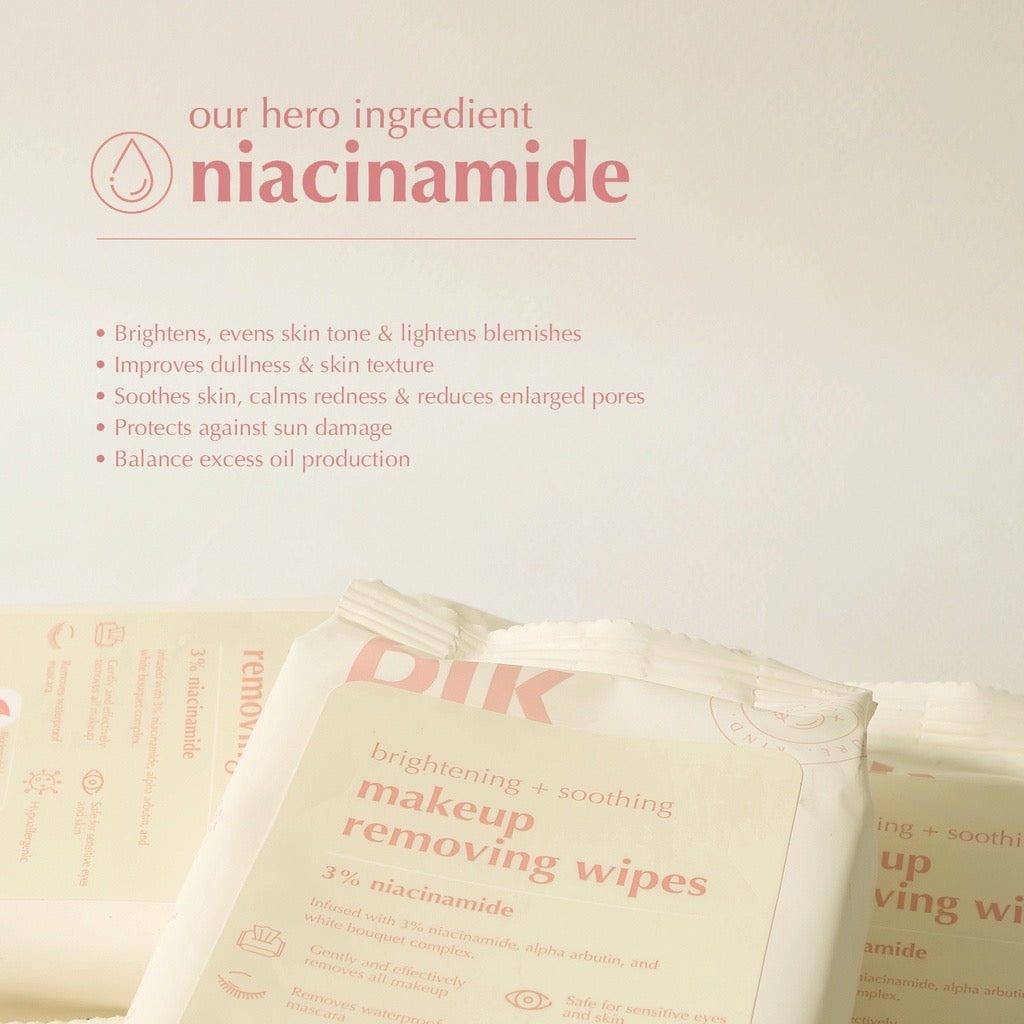 blk skin Brightening & Soothing Makeup Removing Wipes +Niacinamide - La Belleza AU Skin & Wellness