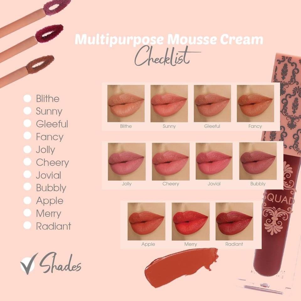 Squad Cosmetics Multi Purpose Mousse Cream - La Belleza AU Skin & Wellness