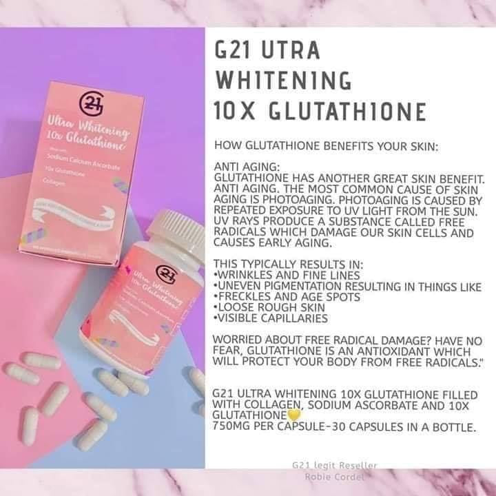G21 Ultra Whitening 10x Glutathione - La Belleza AU Skin & Wellness