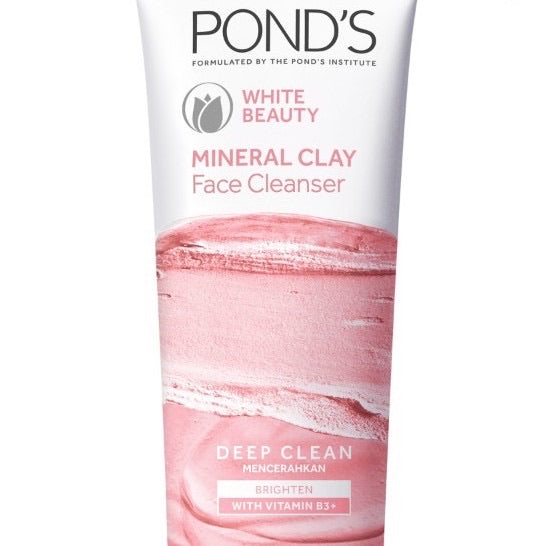 Ponds White Beauty Mineral Clay Facial Cleanser 90g (Brightening) - La Belleza AU Skin & Wellness