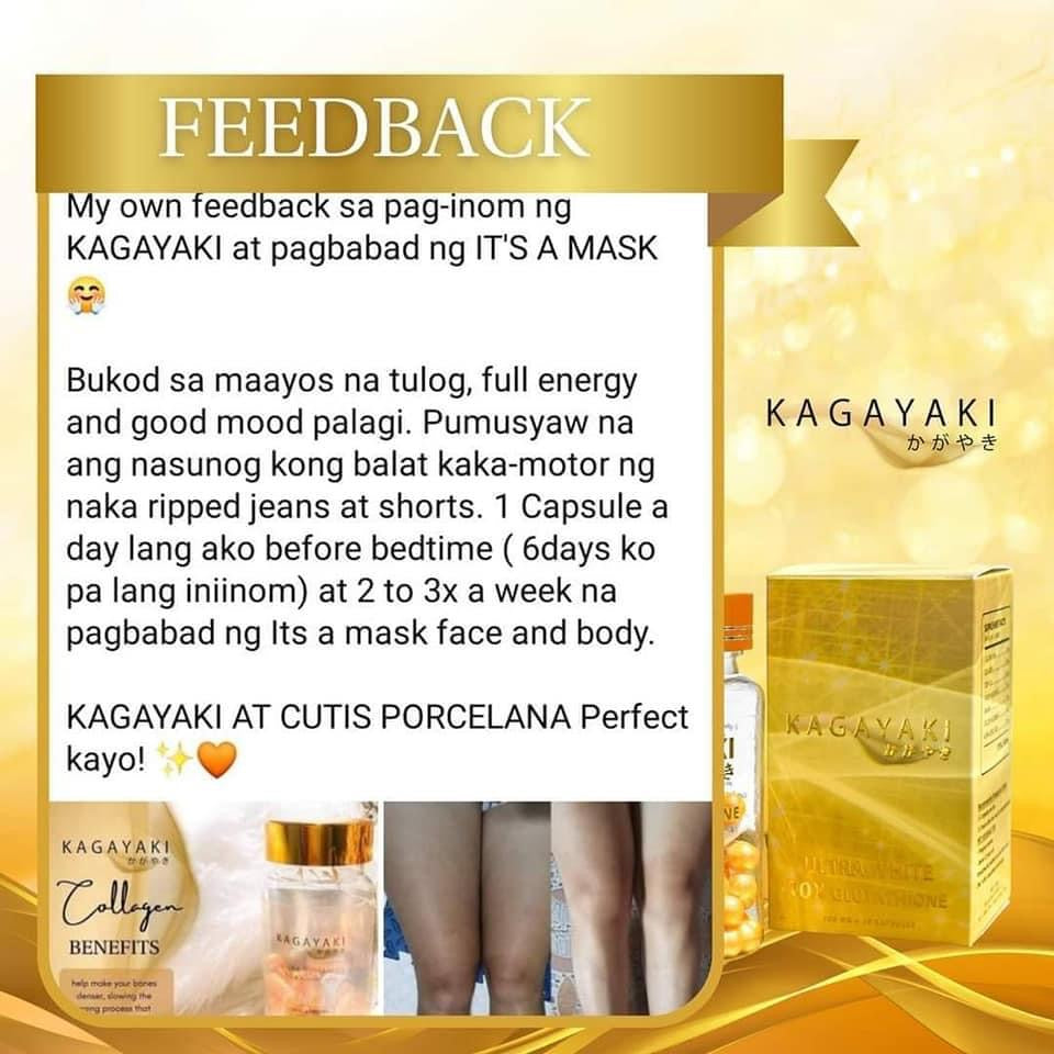 Kagayaki Ultra Whitening 10x Glutathione (500mg x 30caps) - La Belleza AU Skin & Wellness