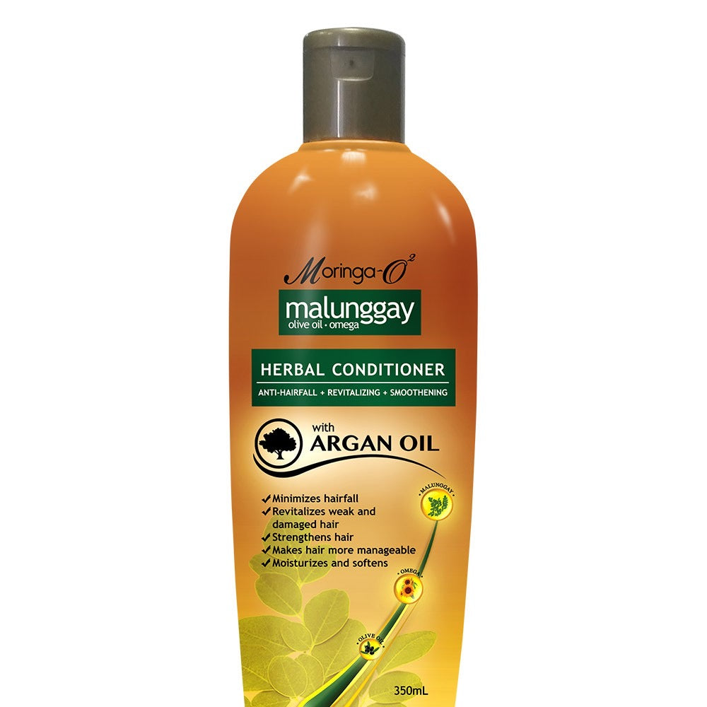 Moringa-O2 Herbal Anti-Hairfall Conditioner with Argan Oil 350ml - La Belleza AU Skin & Wellness