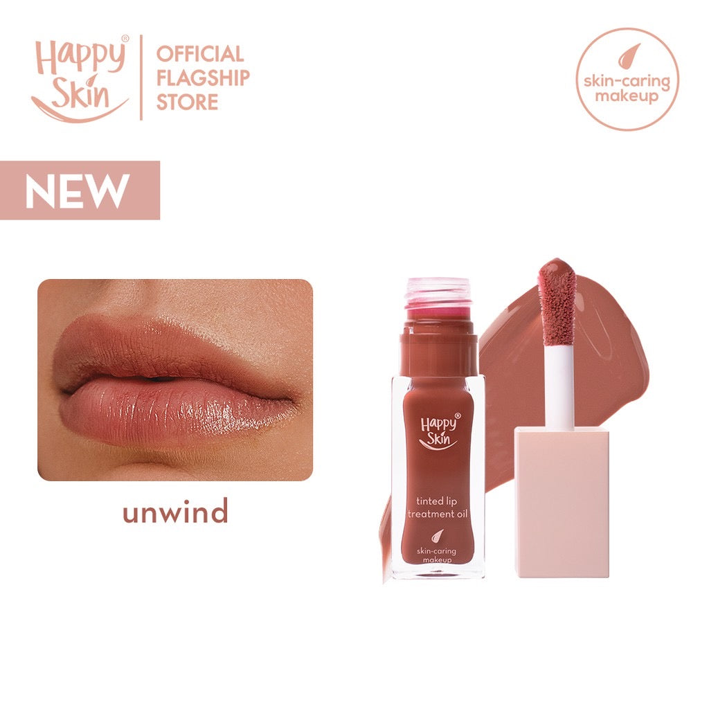 Happy Skin Second Skin Tinted Lip Treatment Oil 7ml - La Belleza AU Skin & Wellness