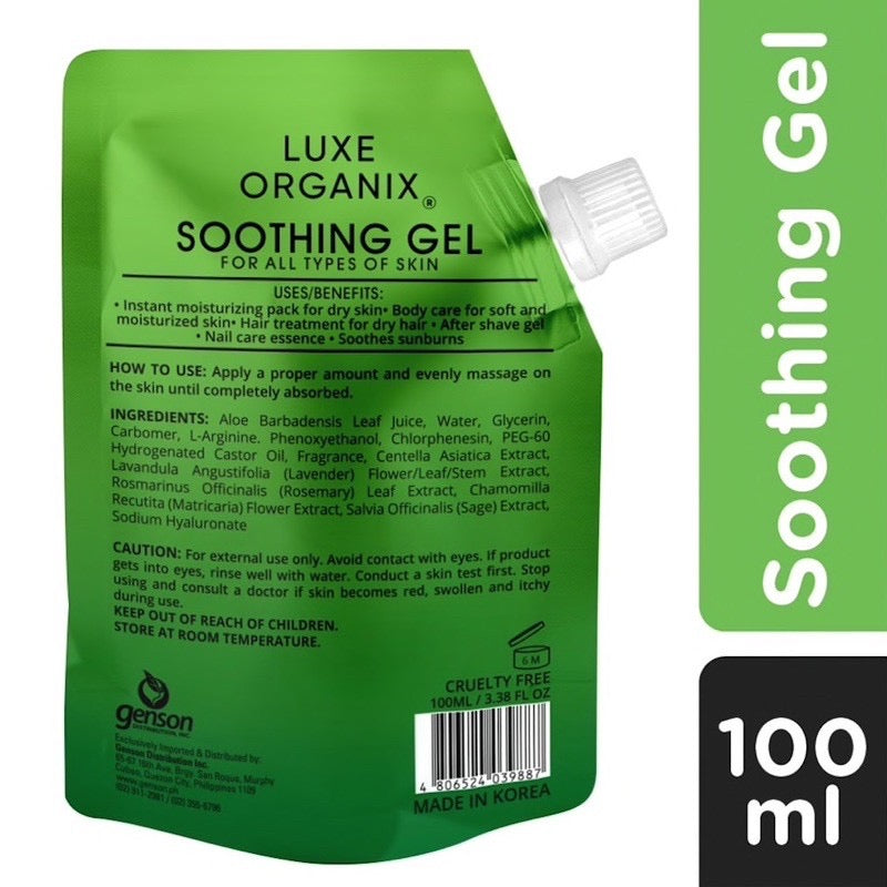 Aloe Vera Soothing Gel Sachet 100ml - La Belleza AU Skin & Wellness