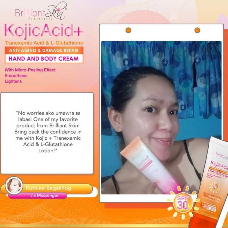 Brilliant Skin Kojic Lotion 120ml | Kojic Acid+Traxenamic Acid L-Glutathione 120g - La Belleza AU Skin & Wellness