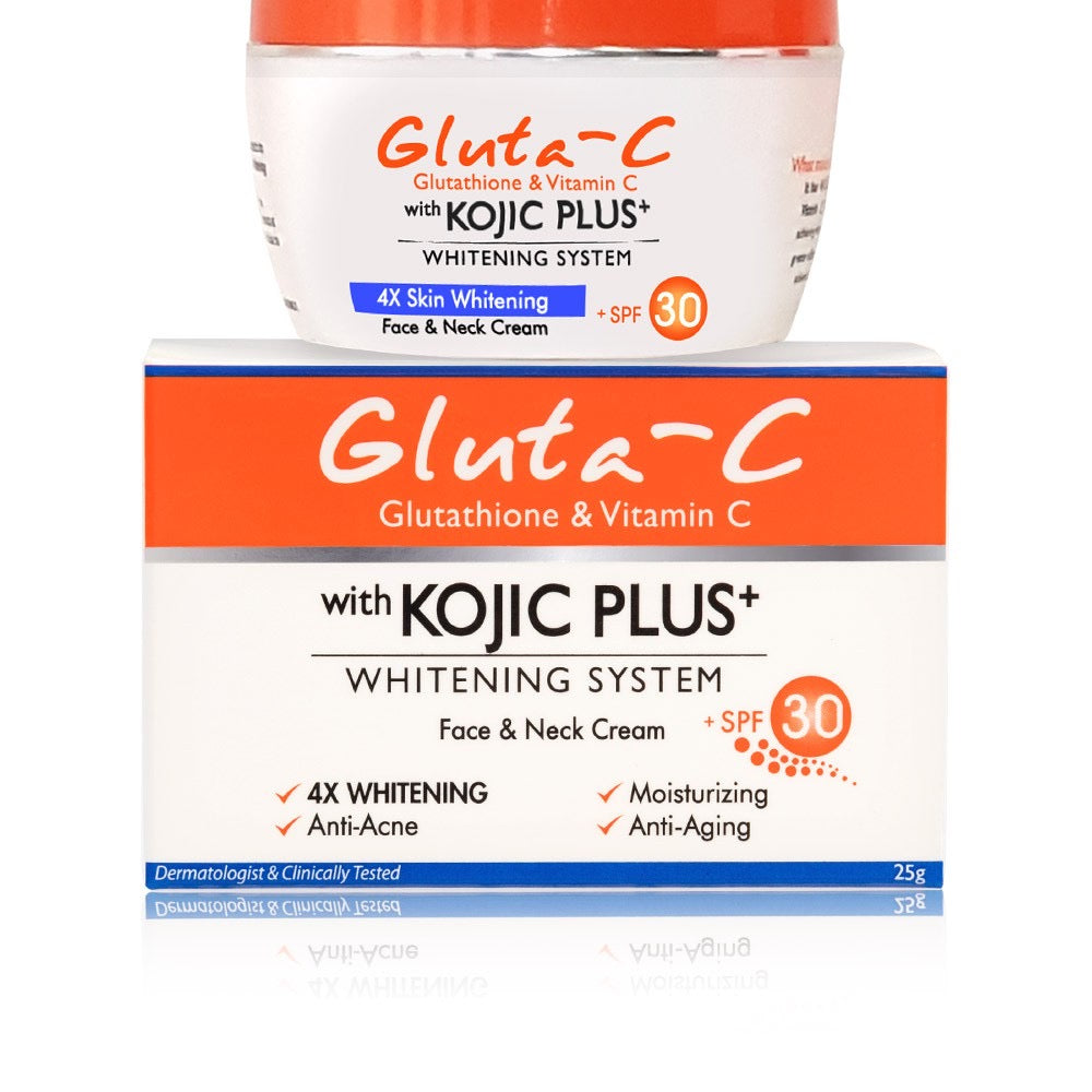 Gluta-C Kojic Plus+ Whitening Face and Neck Cream with SPF 30 25g - La Belleza AU Skin & Wellness