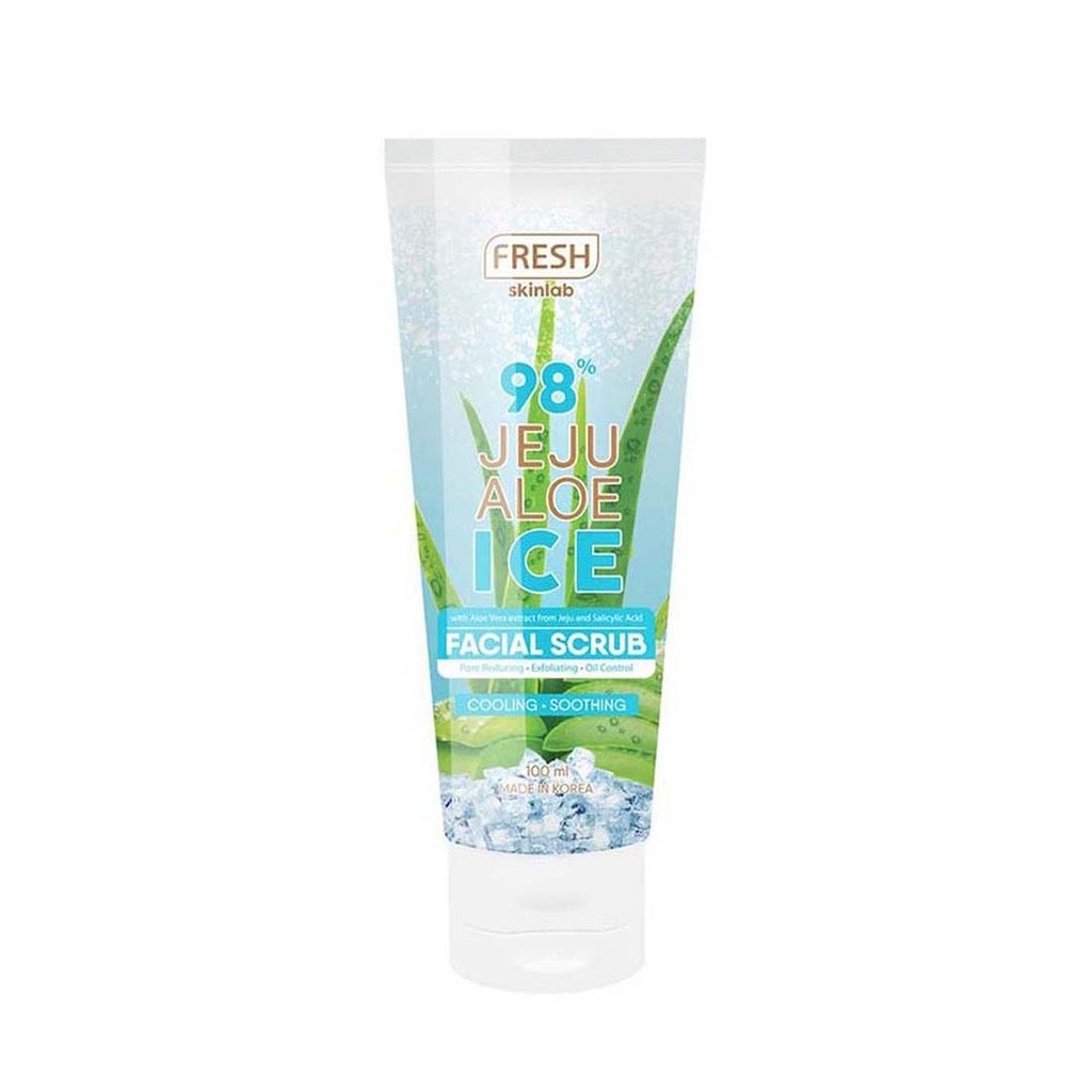 Fresh Jeju Aloe Ice Facial Scrub (100ml) - La Belleza AU Skin & Wellness