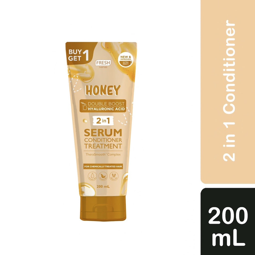 Fresh Hairlab Honey Double Boost Hyaluronic Acid 2 in 1 Serum Conditioner Treatment 200ml - La Belleza AU Skin & Wellness