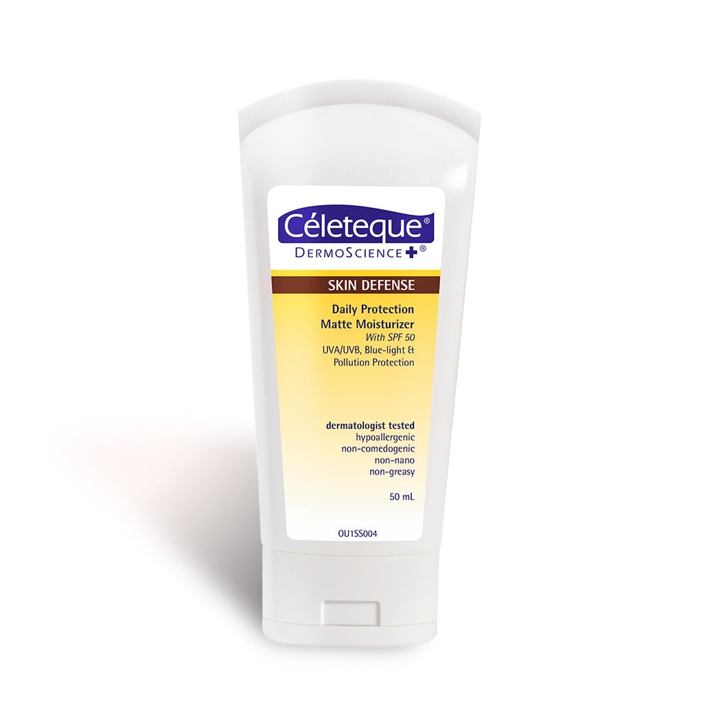 Celeteque DermoScience Skin Defense Daily Protection Matte Moisturizer SPF50 - La Belleza AU Skin & Wellness