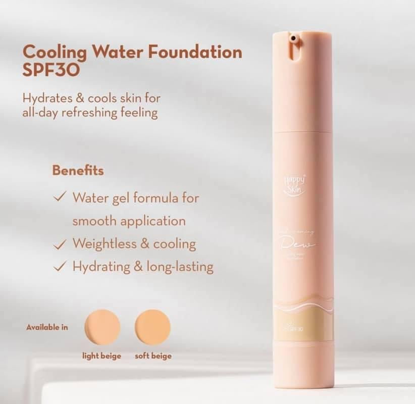 Happy Skin Dew Cooling Water Foundation SPF30 - La Belleza AU Skin & Wellness