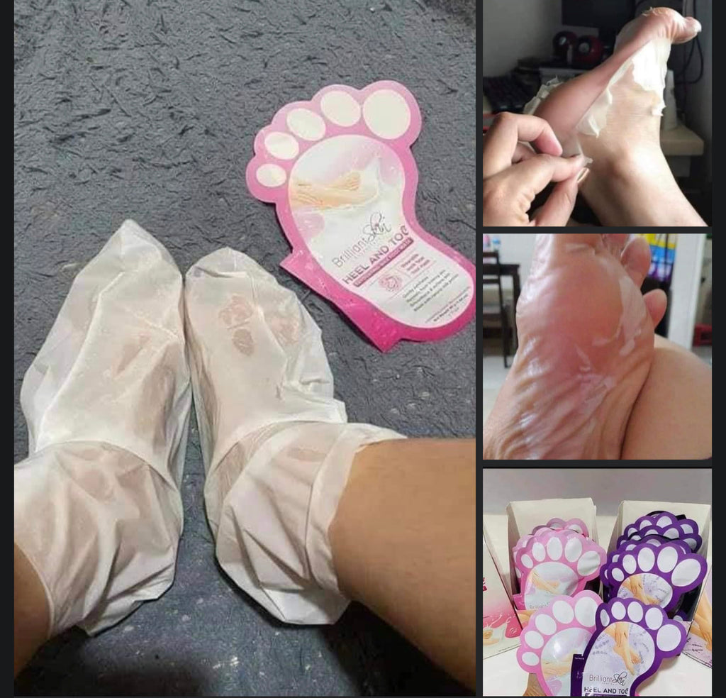 Brilliant Skin Heel & Toe Foot Mask (1 Pair) - La Belleza AU Skin & Wellness